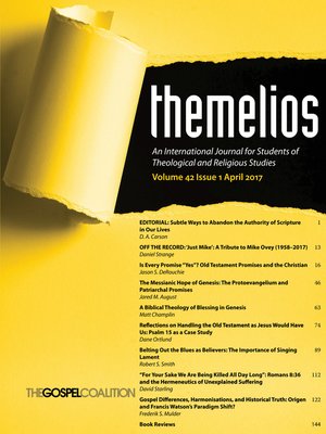 cover image of Themelios, Volume 42, Issue 1